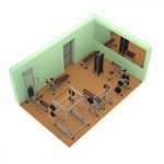 Тренажерный зал 20-25 м